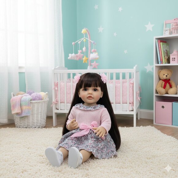 55 cm Babylistic Soft Silicone Vinyl Talking Reborn Doll very realistic - Picture 3 of 5